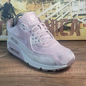 Nike air max 90 LX particle rose suede athletic shoes